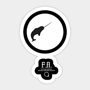 Flying Narwhal Sticker